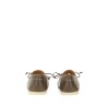 CROCODILE-EFFECT LEATHER BALLERINA