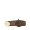 CROCODILE-EFFECT LEATHER BALLERINA