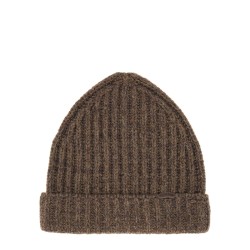 WOOL AND COTTON BLEND BEANIE