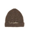 WOOL AND COTTON BLEND BEANIE