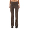 VELVET "CRINKLE" SLIM PANTS