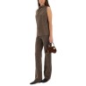 VELVET "CRINKLE" SLIM PANTS