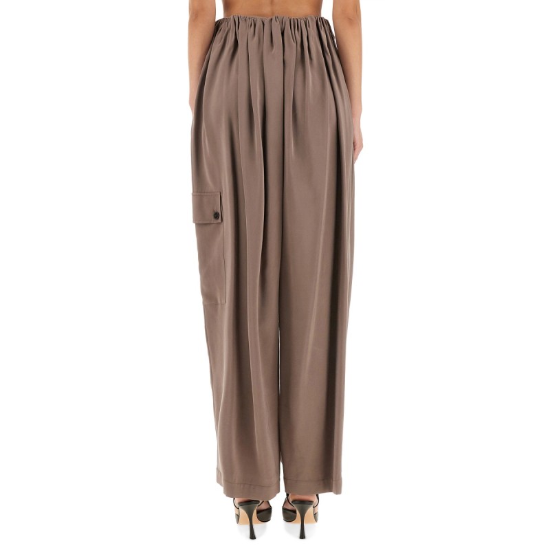 CARGO PANTS RUFFLED EFFECT