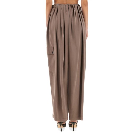 CARGO PANTS RUFFLED EFFECT