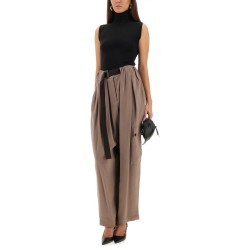 CARGO PANTS RUFFLED EFFECT