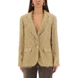 SINGLE-BREASTED "FRINGE" BLAZER