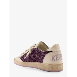 Ball Star leather sneakers with glittered insert