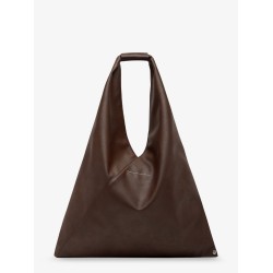 Japanese triangular-shaped synthetic leather tote bag
