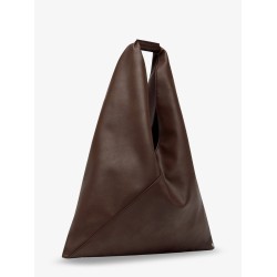 Japanese triangular-shaped synthetic leather tote bag