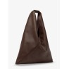 Japanese triangular-shaped synthetic leather tote bag