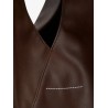 Japanese triangular-shaped synthetic leather tote bag