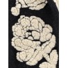 Wool blend coat with Floral Arabesque motif