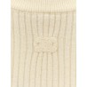 Ribbed stretch wool turtleneck sweater