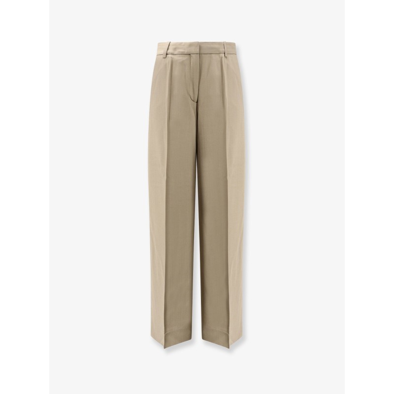 Viscose and wool trousers