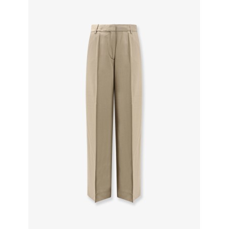 Viscose and wool trousers