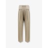 Viscose and wool trousers