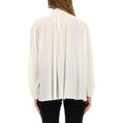 SILK SHIRT WITH SCARF