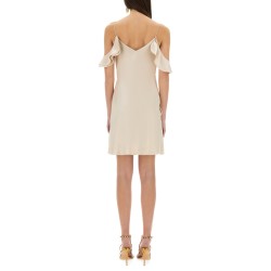 MINI DRESS WITH FLORAL APPLIQUÉS
