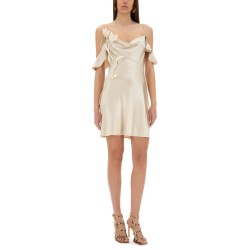 MINI DRESS WITH FLORAL APPLIQUÉS