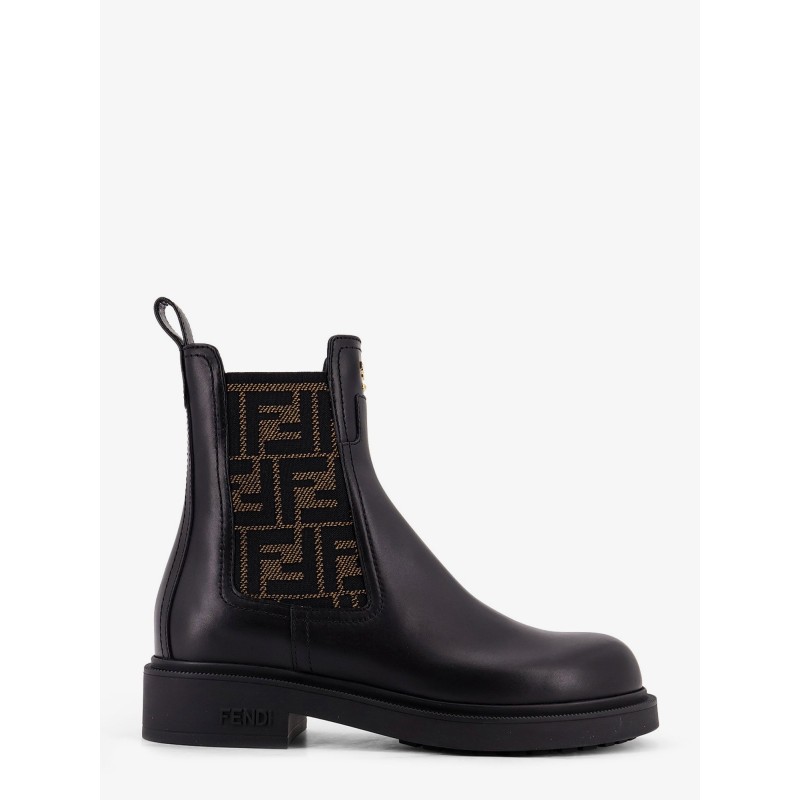 Fendi Filo leather ankle boots