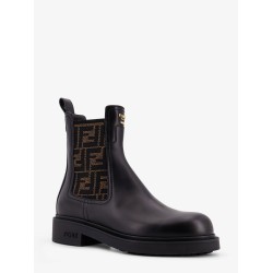 Fendi Filo leather ankle boots