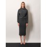 Cashmere and cotton turtleneck sweater