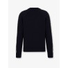 Cotton sweater with silk inserts