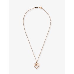 Gold necklace with rhinestones