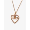 Gold necklace with rhinestones