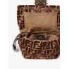 Mamma Baguette Small FF velvet jacquard crossbody bag