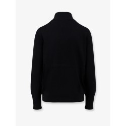 Nylon down jacket with virgin wool inserts