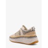Nama low-top mesh sneakers with suede inserts