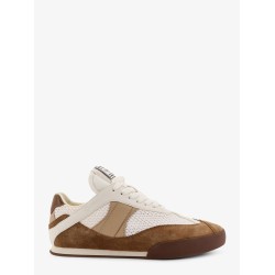 Chloé Kick leather sneakers with mesh inserts