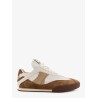 Chloé Kick leather sneakers with mesh inserts