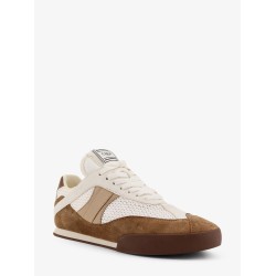 Chloé Kick leather sneakers with mesh inserts