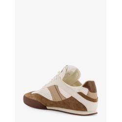 Chloé Kick leather sneakers with mesh inserts