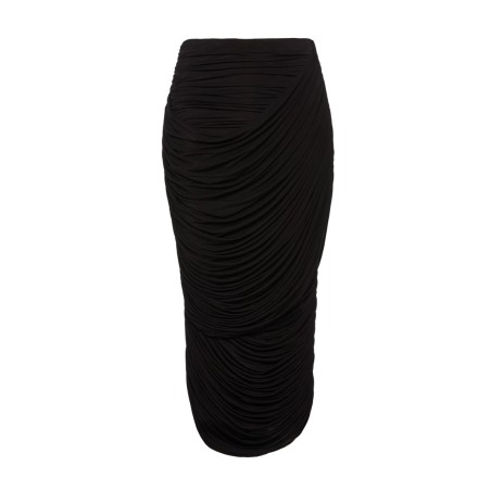 DRAPED MIDI SKIRT
