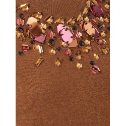 Sleeveless wool and cashmere sweater
