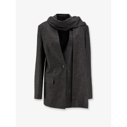 Viscose and wool blazer