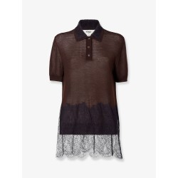 Lingerie cashmere and silk polo shirt