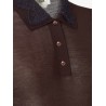 Lingerie cashmere and silk polo shirt