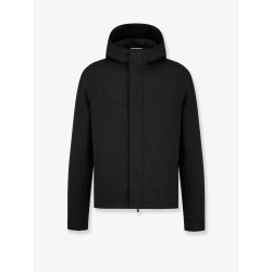 Hooded jacket with iconic embroidery