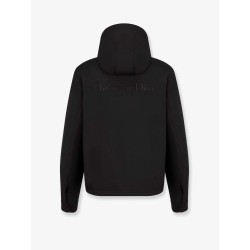 Hooded jacket with iconic embroidery