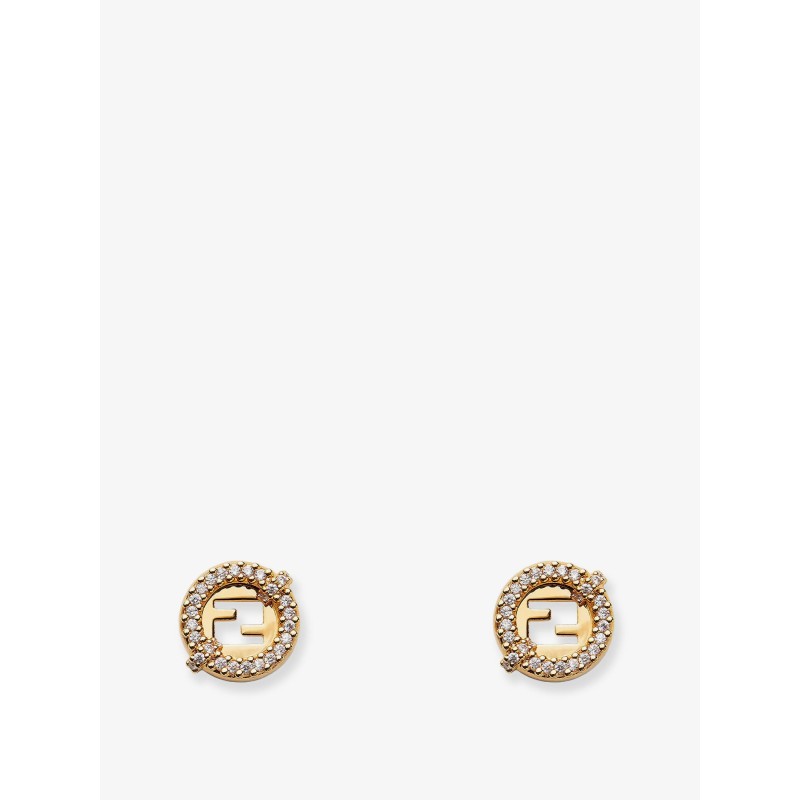 EverRound metal earrings with rhinestones