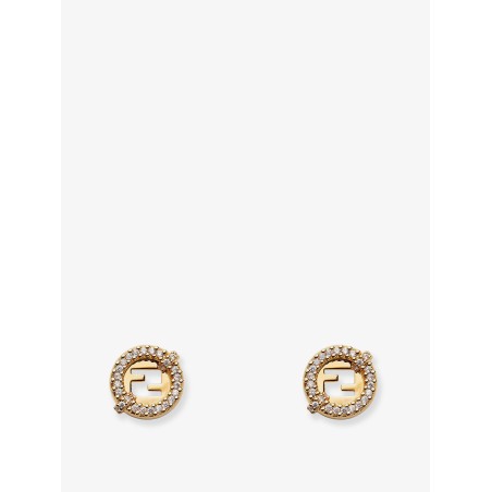 EverRound metal earrings with rhinestones