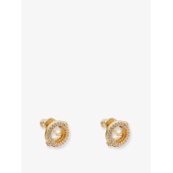 EverRound metal earrings with rhinestones