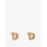 EverRound metal earrings with rhinestones
