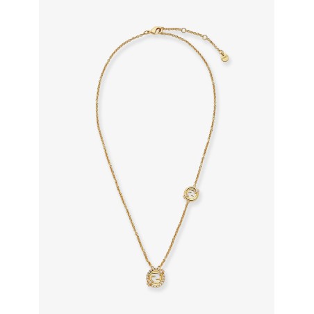EverRound metal necklace with rhinestones