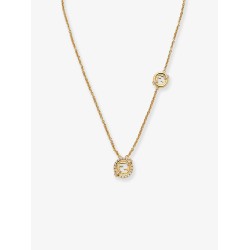 EverRound metal necklace with rhinestones