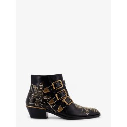 Susan leather boots with metal details